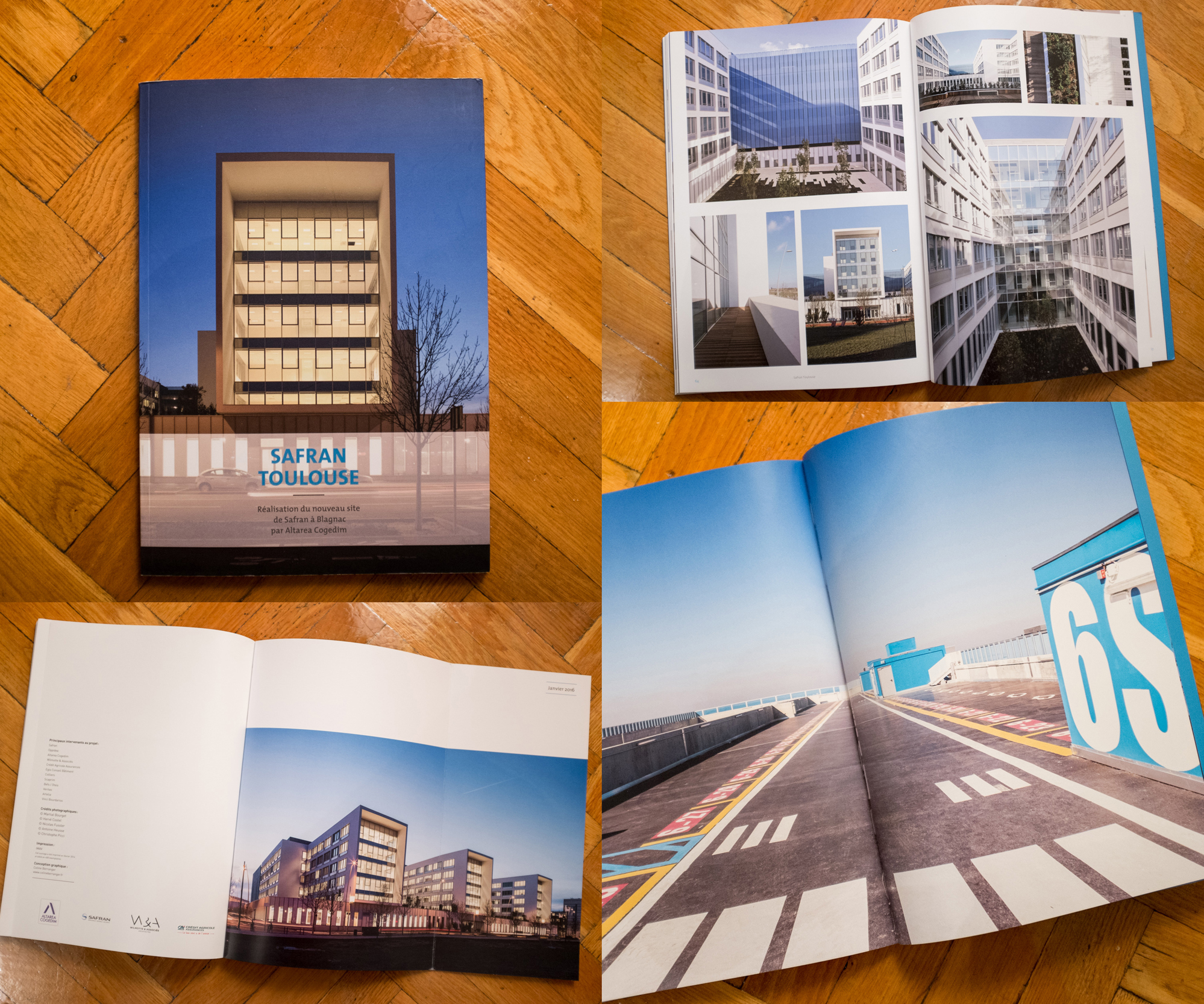 Magazine d'entreprise Cogedim avec les photographies du bâtiment Safran réalisées par Antoine Heusse / Photo-H