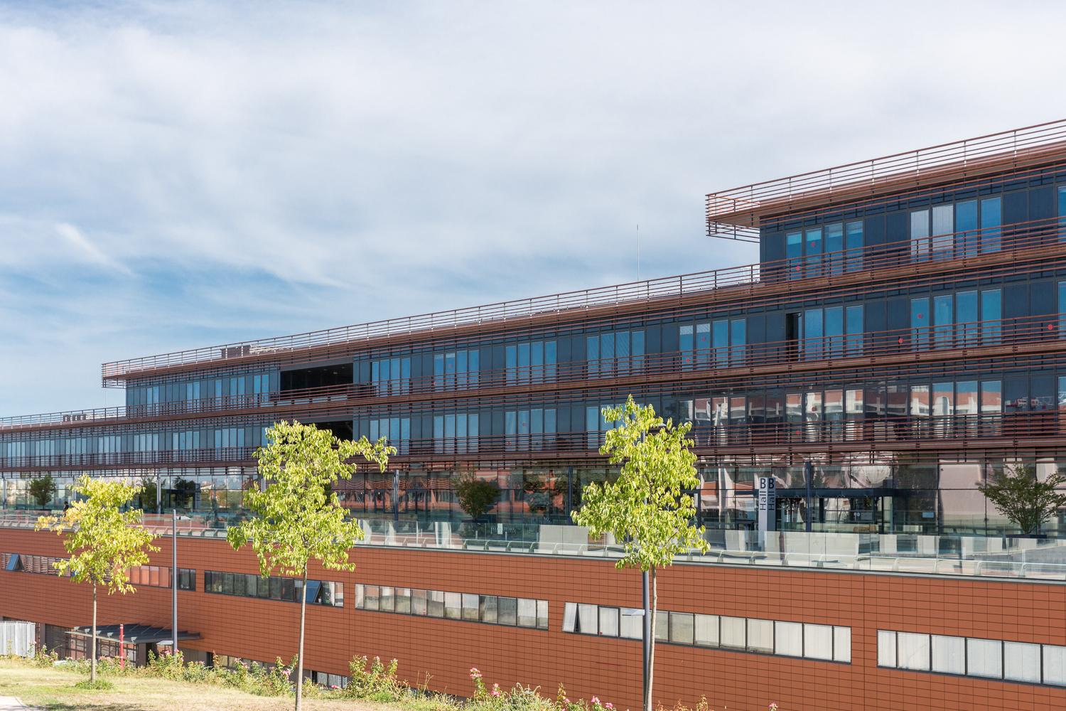 Photographies d'architecture du bâtiment de l'hôpital au CHU de Purpan à Toulouse